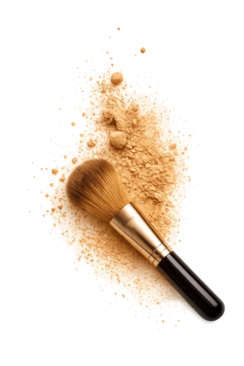 Makeup brush decorative element